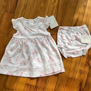Kissy Kissy 3-6M dress and bloomer set